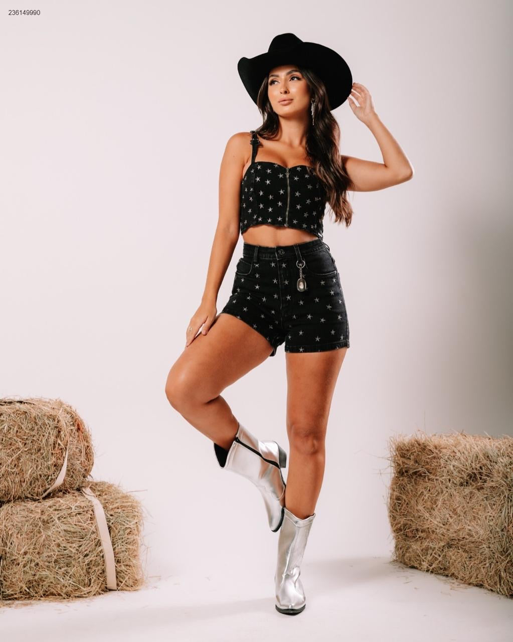 Short jeans estrela - Ana Castela