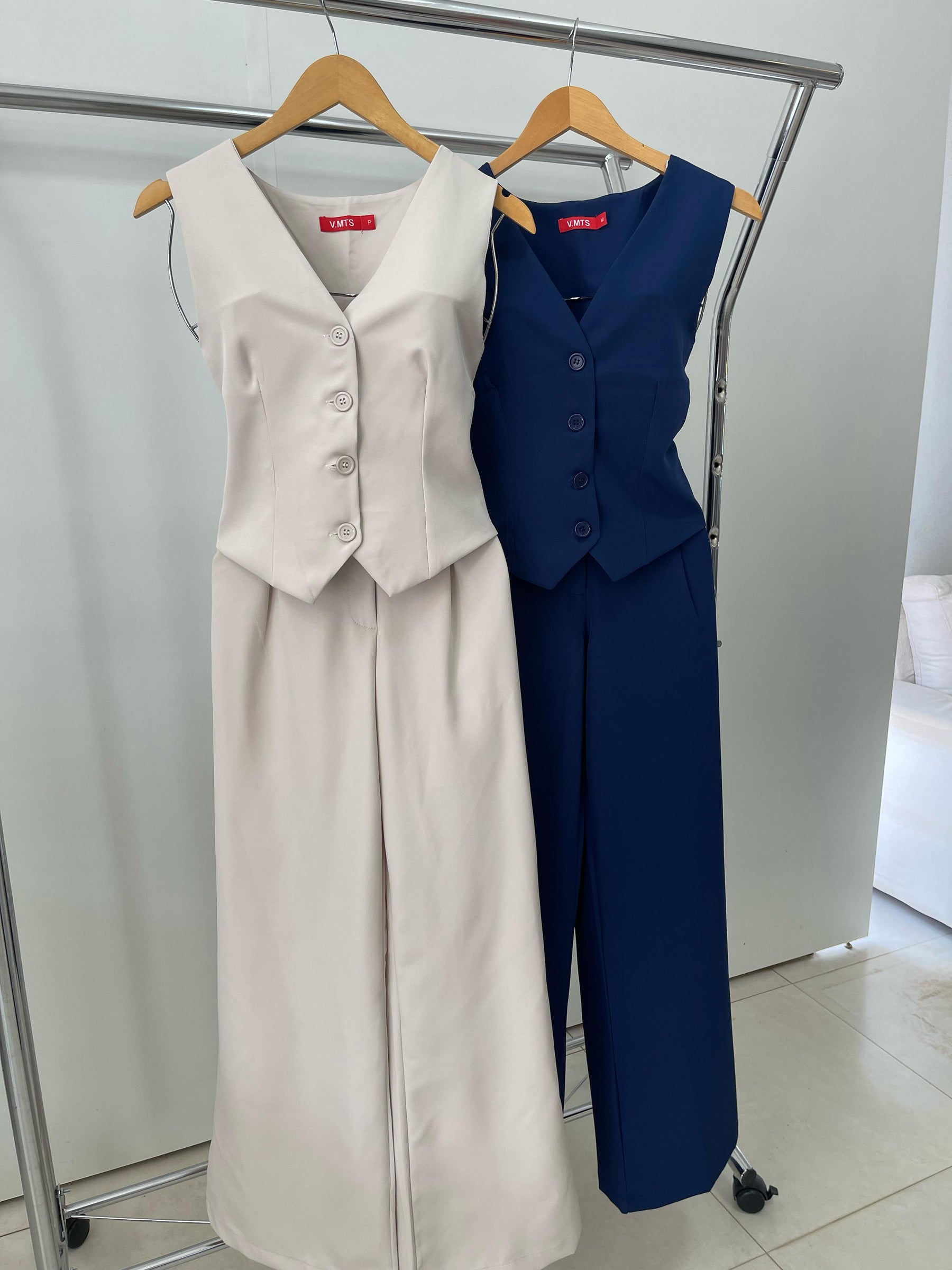 Kit 2 Conjunto alfaiataria Calça V165