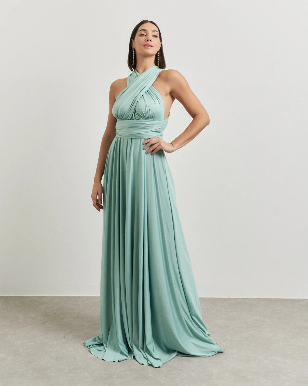 Vestido Longo Milformas Menta