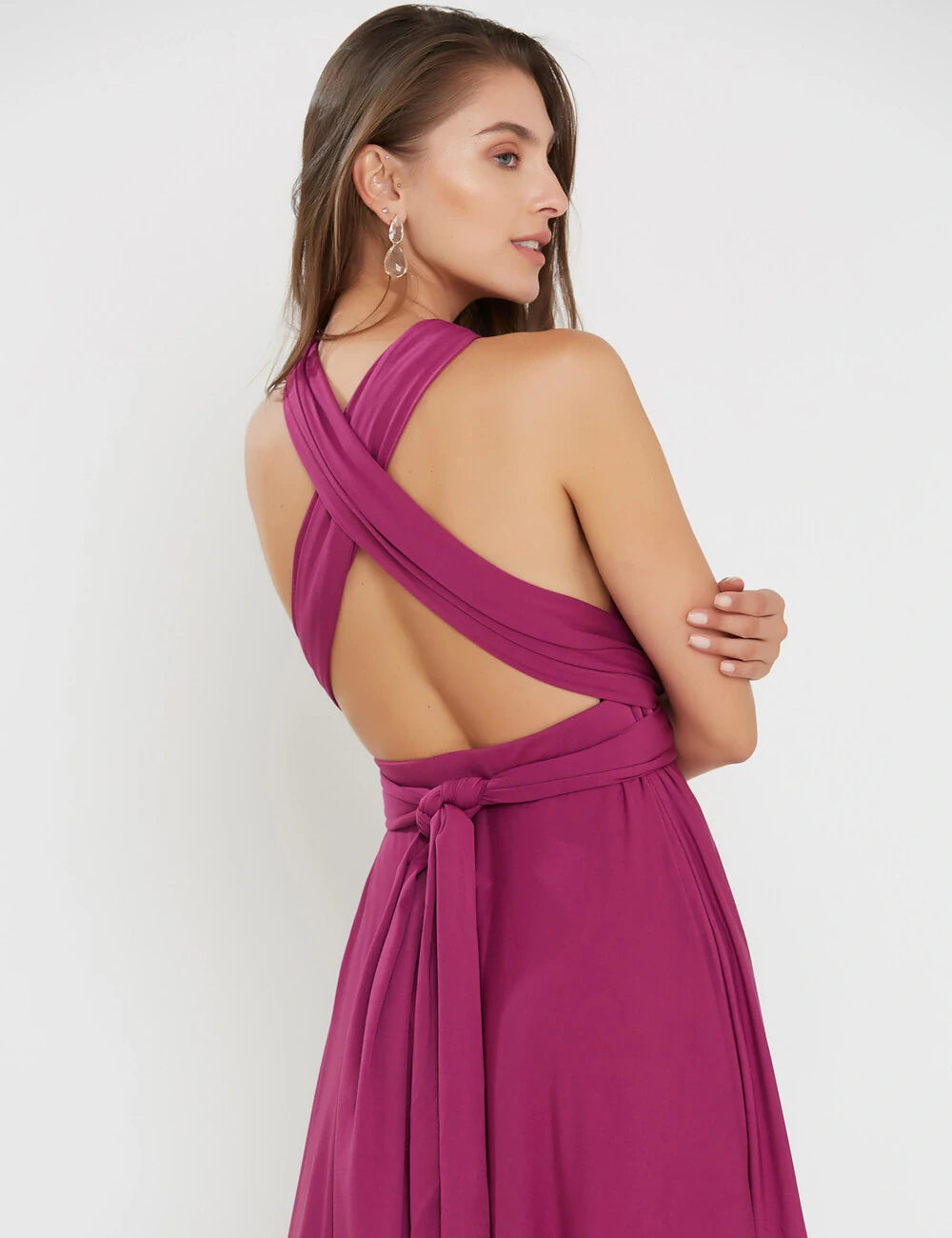 Vestido Longo Infinity Fúcsia