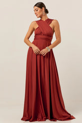 Vestido Longo Milformas Terracota