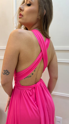 Vestido Longo Rosa Pink