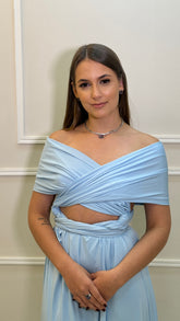 Vestido Longo Azul serenity