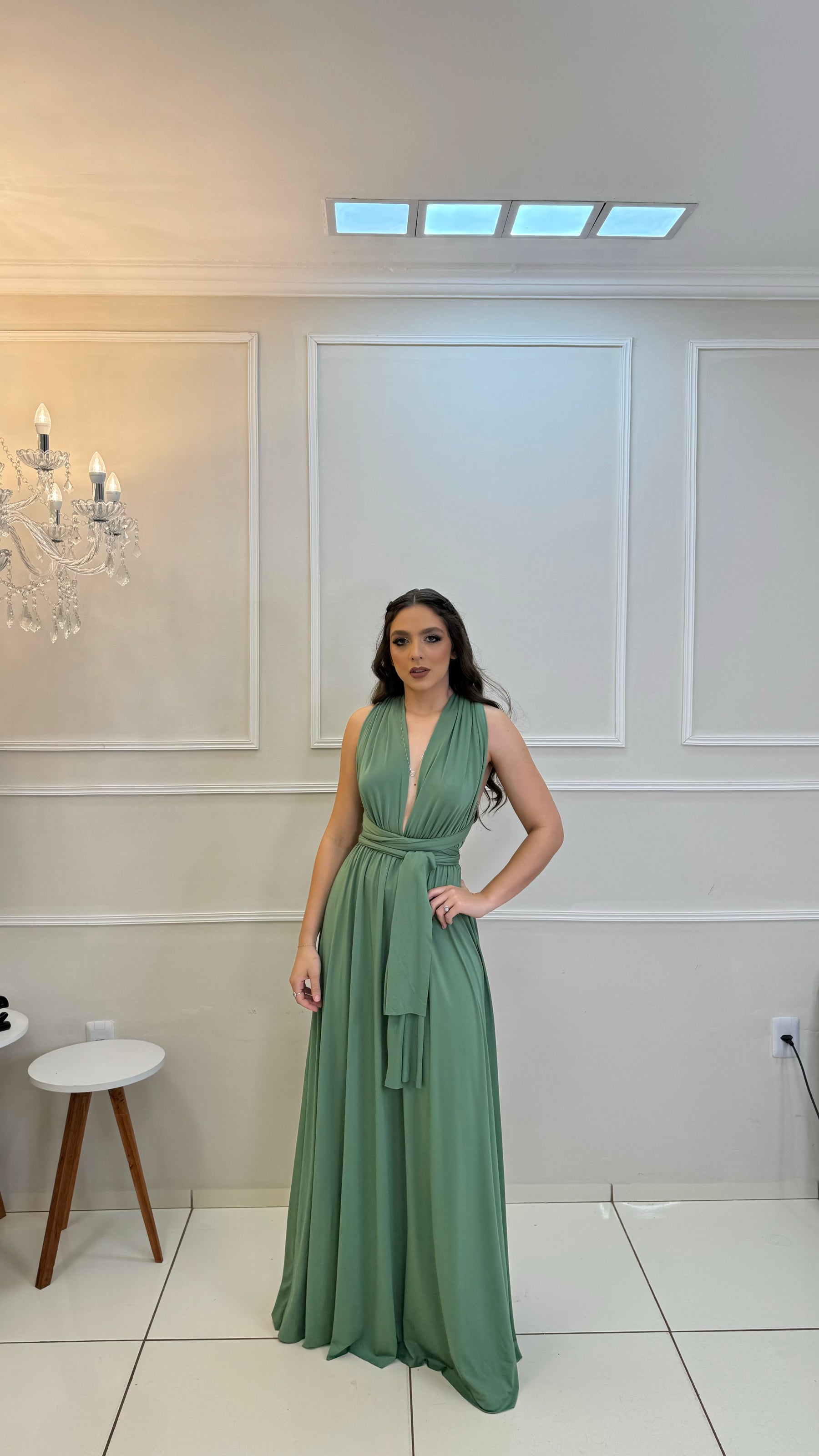 Vestido Longo Vede Claro
