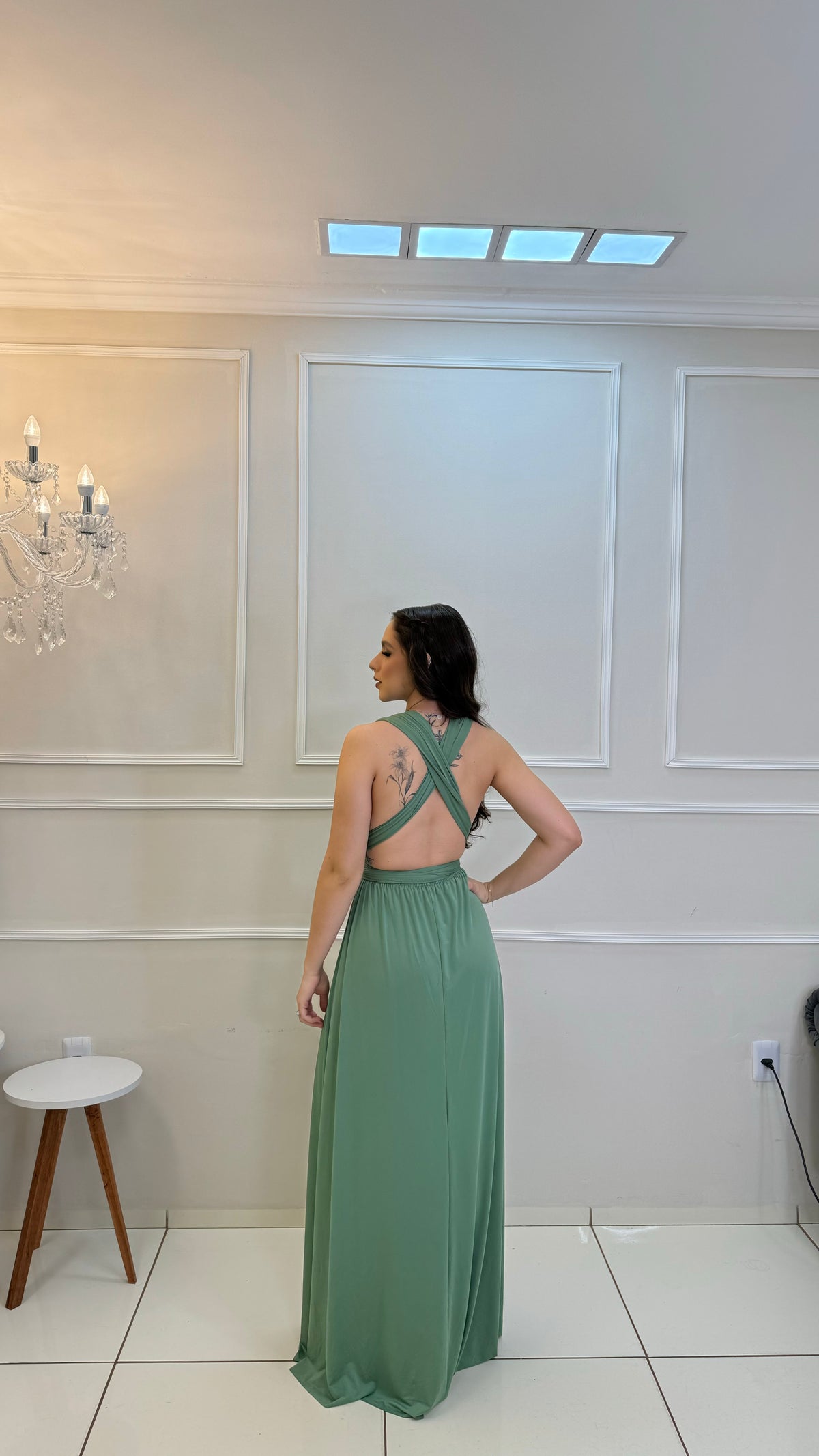 Vestido Longo Vede Claro