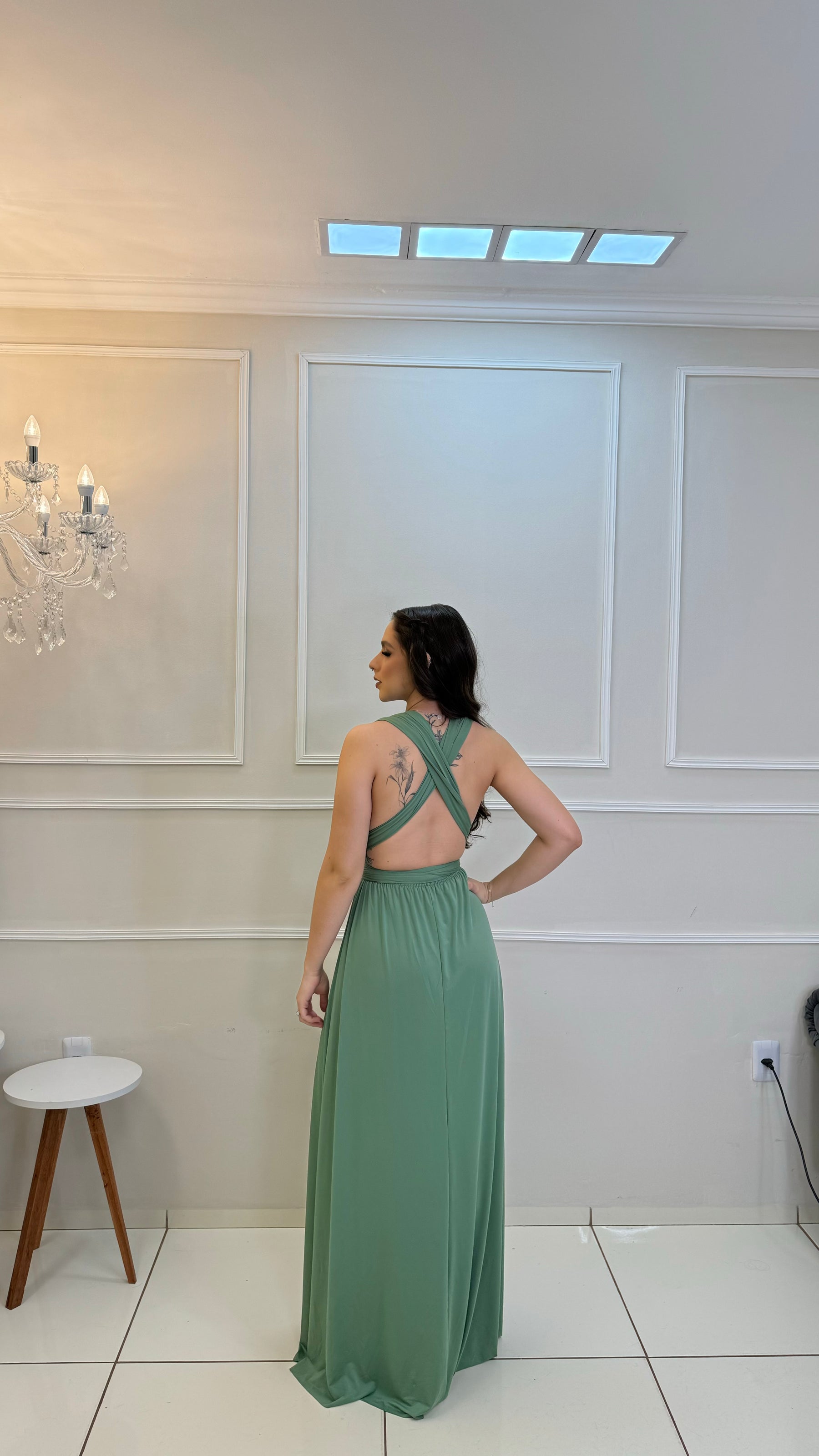 Vestido Longo Vede Claro