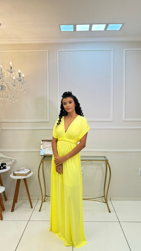 Vestido Longo Amarelo