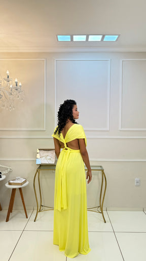 Vestido Longo Amarelo