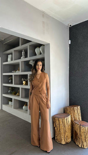 Conjunto alfaiataria Twil Bege V165