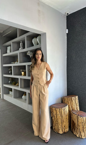 Kit 2 Conjunto alfaiataria Nude + Preto V165