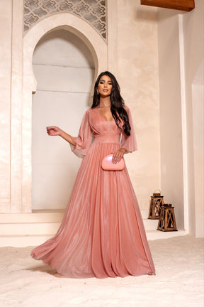 Vestido de tule brilho Ref 109